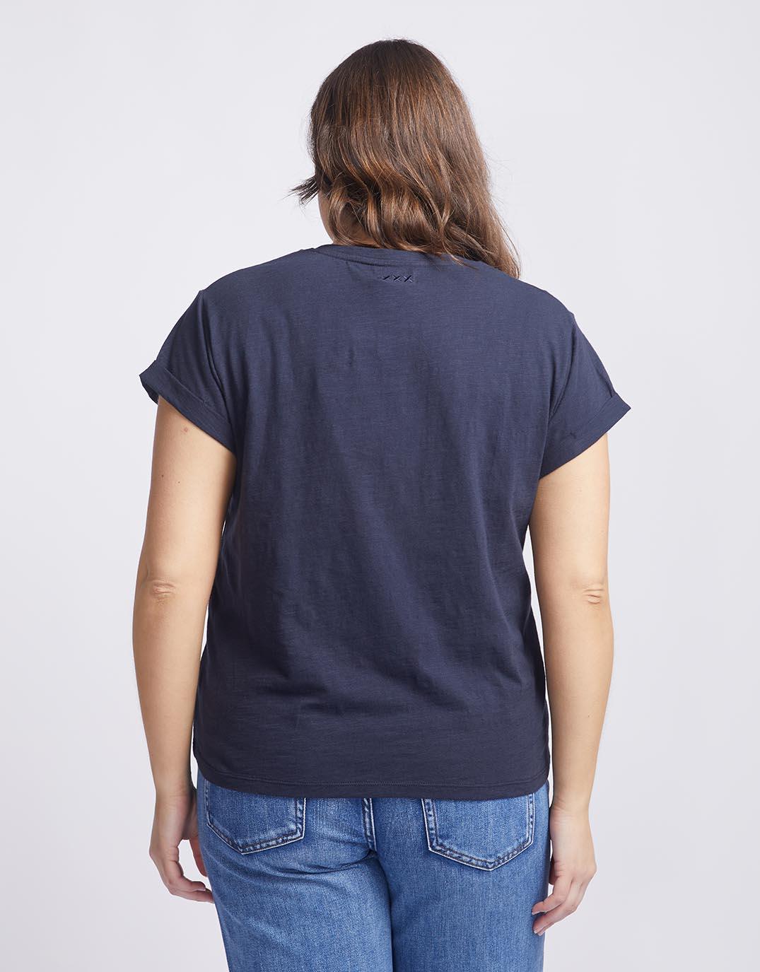 White & Co. - Turn Back T-Shirt - Navy - White & Co Living Tees & Tanks