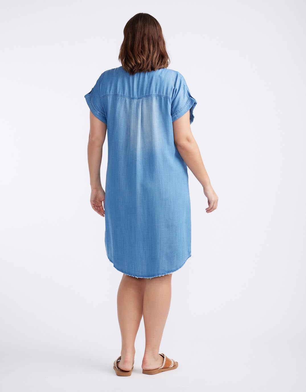 Amber Vintage Denim Dress - Chambray