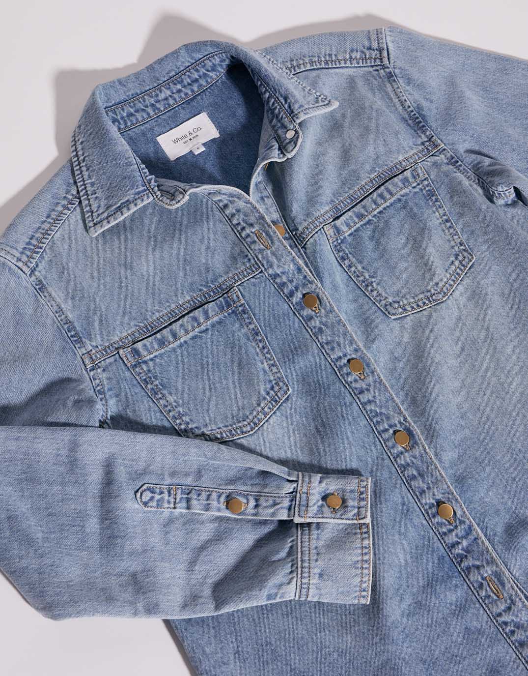 Claudia Relaxed Shirt - Mid Wash