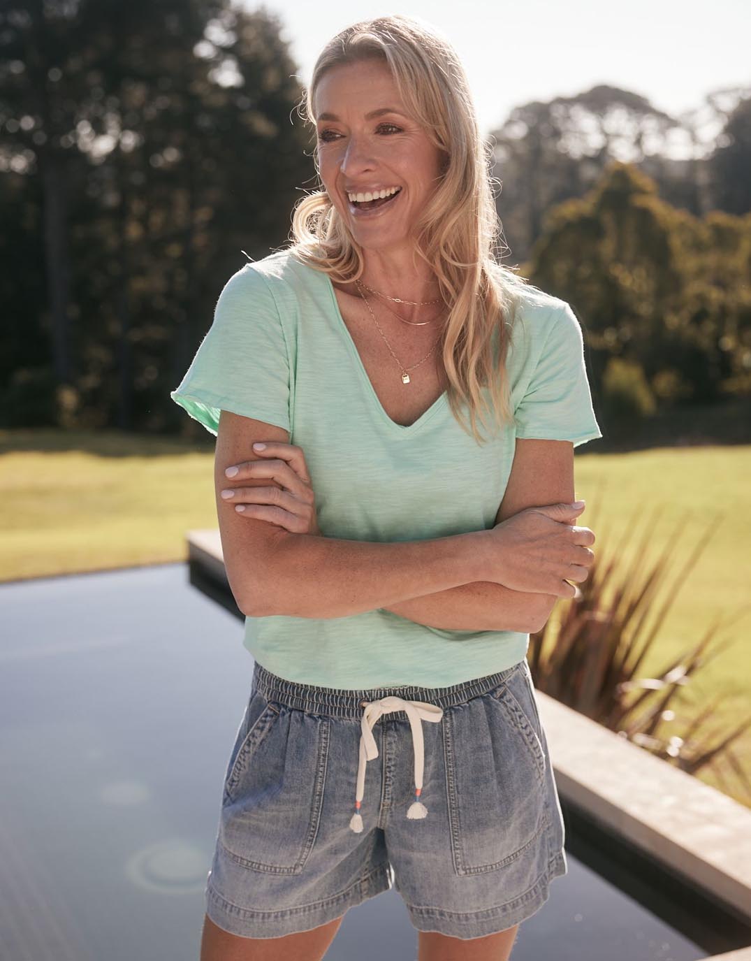 Coco Denim Short - Mid Wash