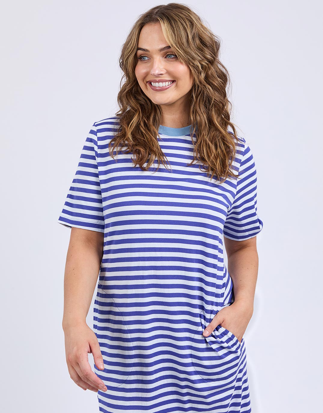 Merry Tee Dress - Ocean Blue