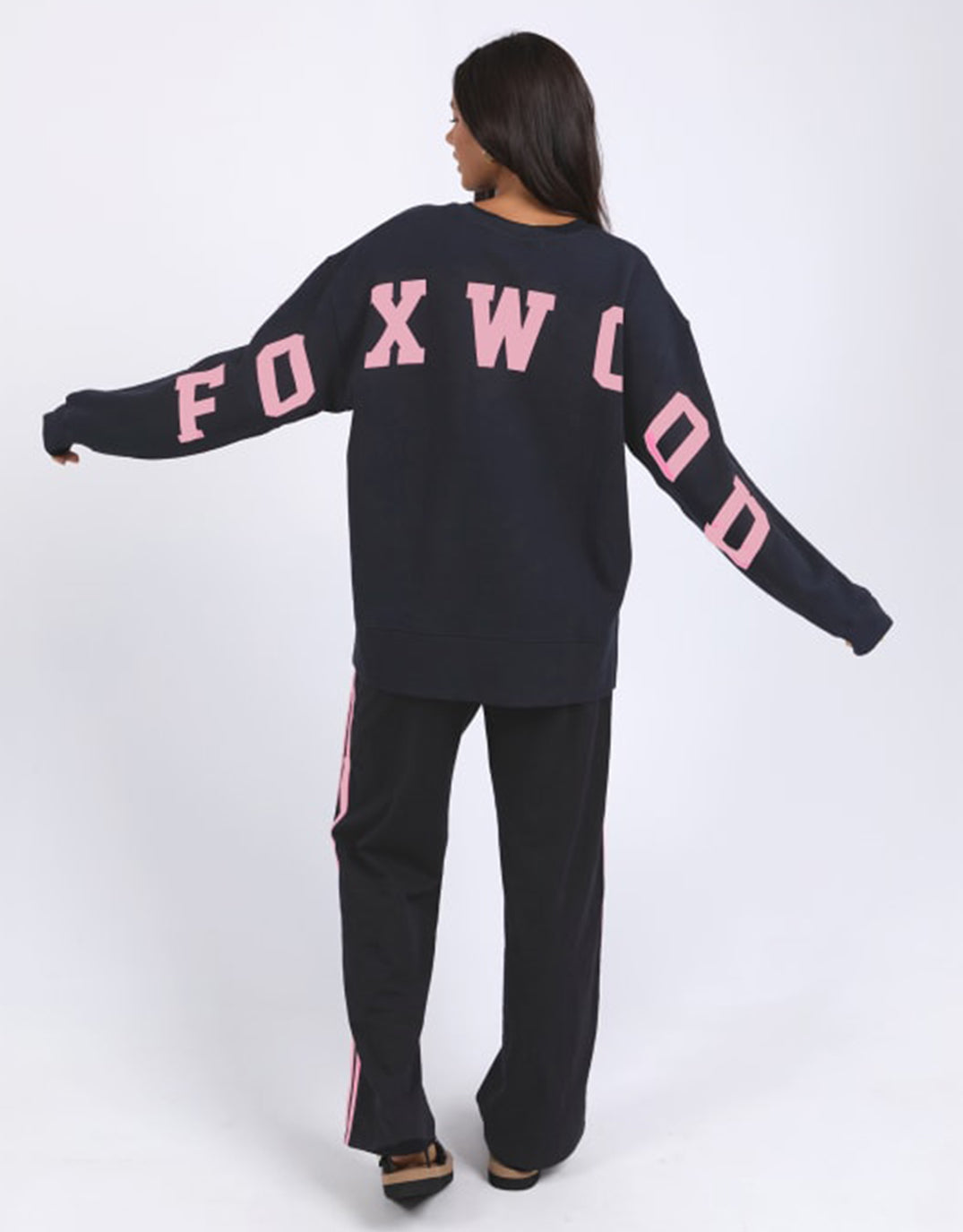Interval Crew - Navy with Neon Pink