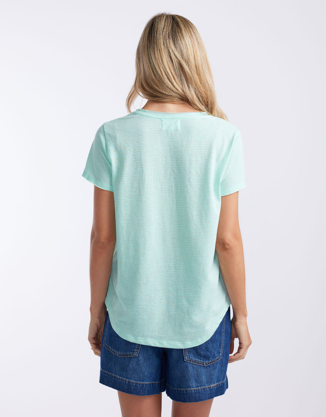 white-co-gelati-stripe-vee-neck-tee-seaglass-womens-clothing