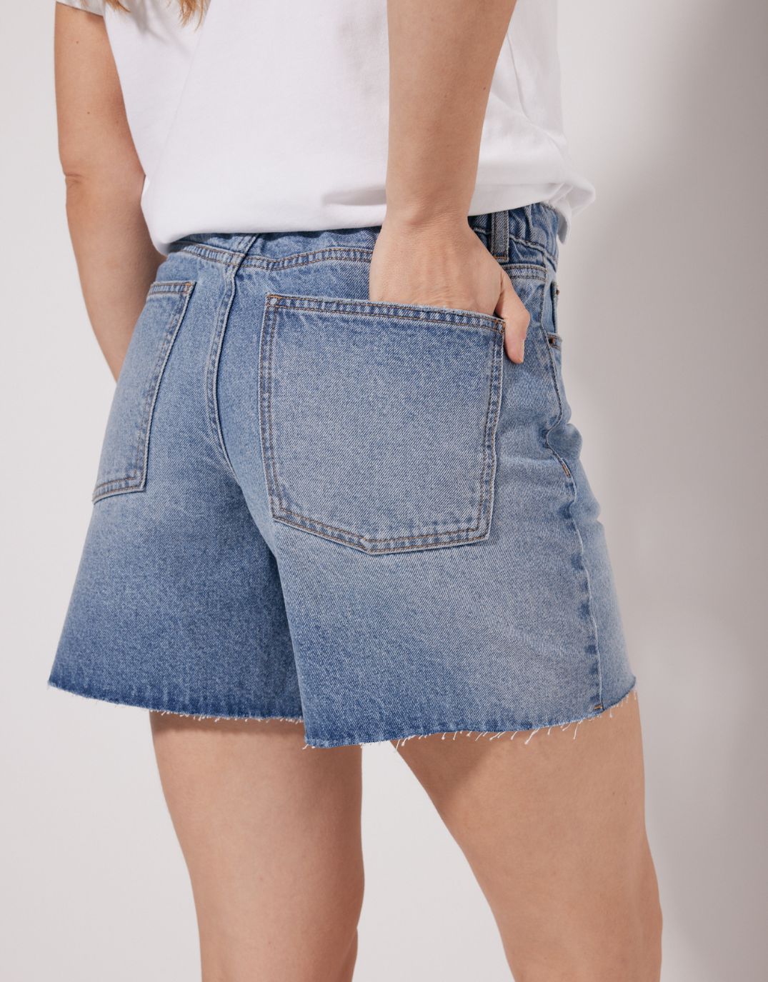 Layla Denim Short - Mid Wash