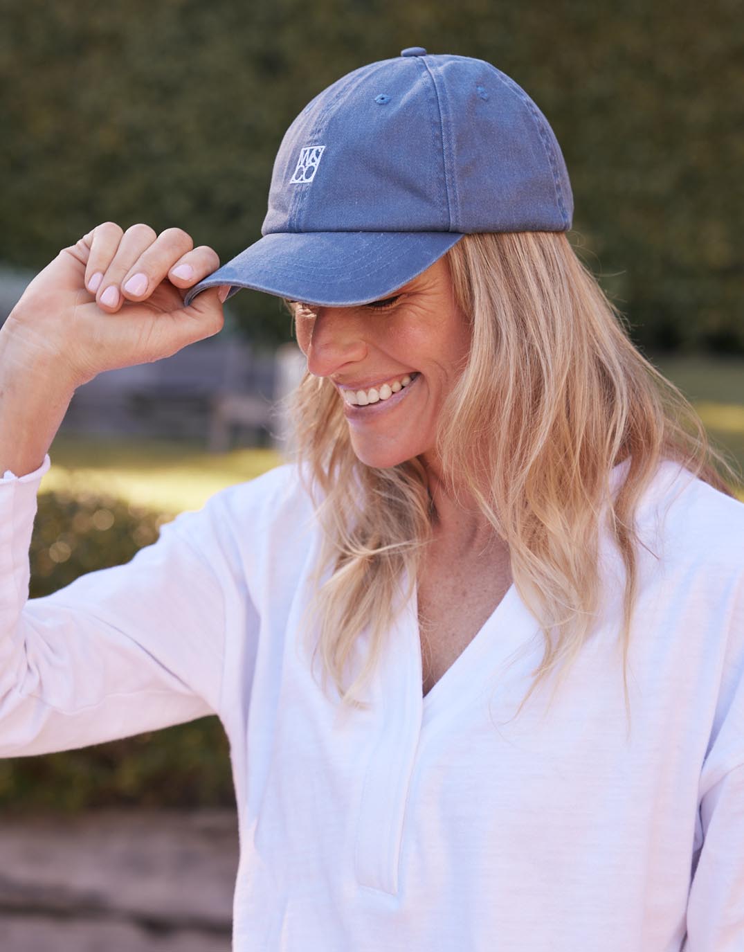 Monogram Cap - Washed Navy