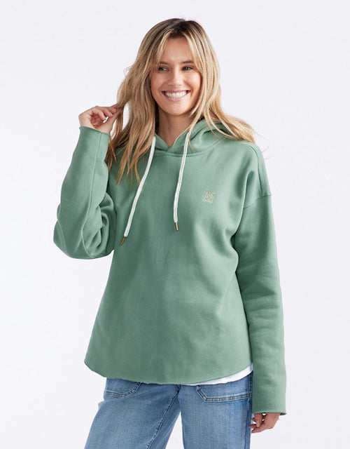 white-co-monogram-fleece-hoodie-sage-womens-clothing