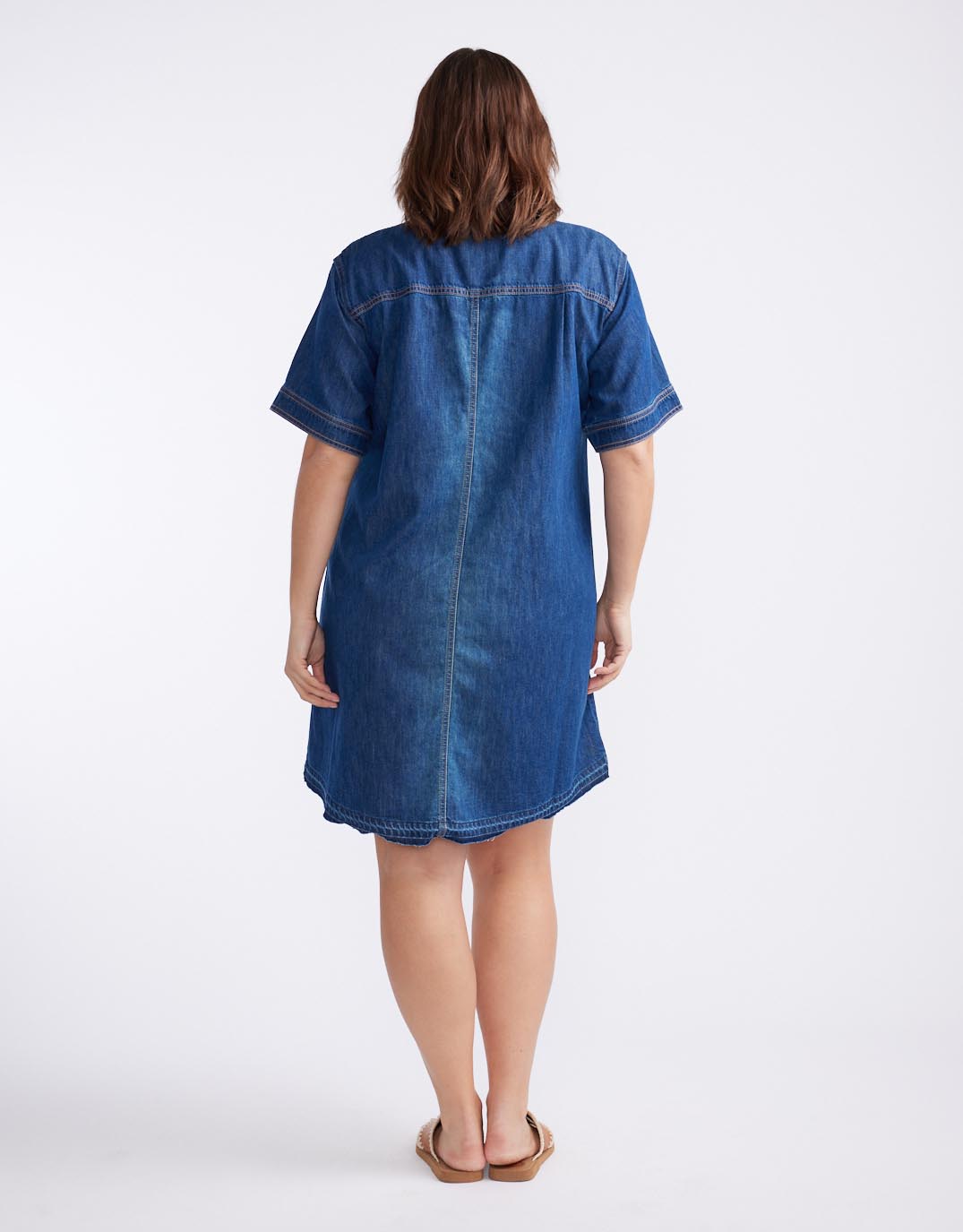 Claudia Denim Dress - Dark Wash
