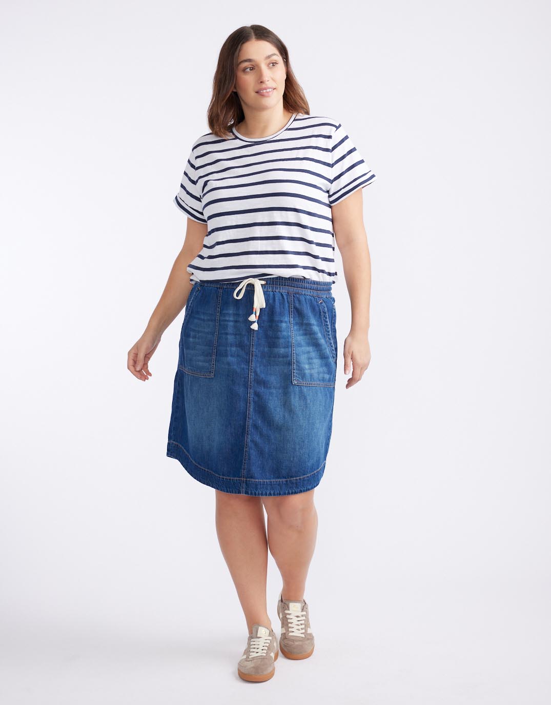 Coco Denim Skirt - Dark Wash