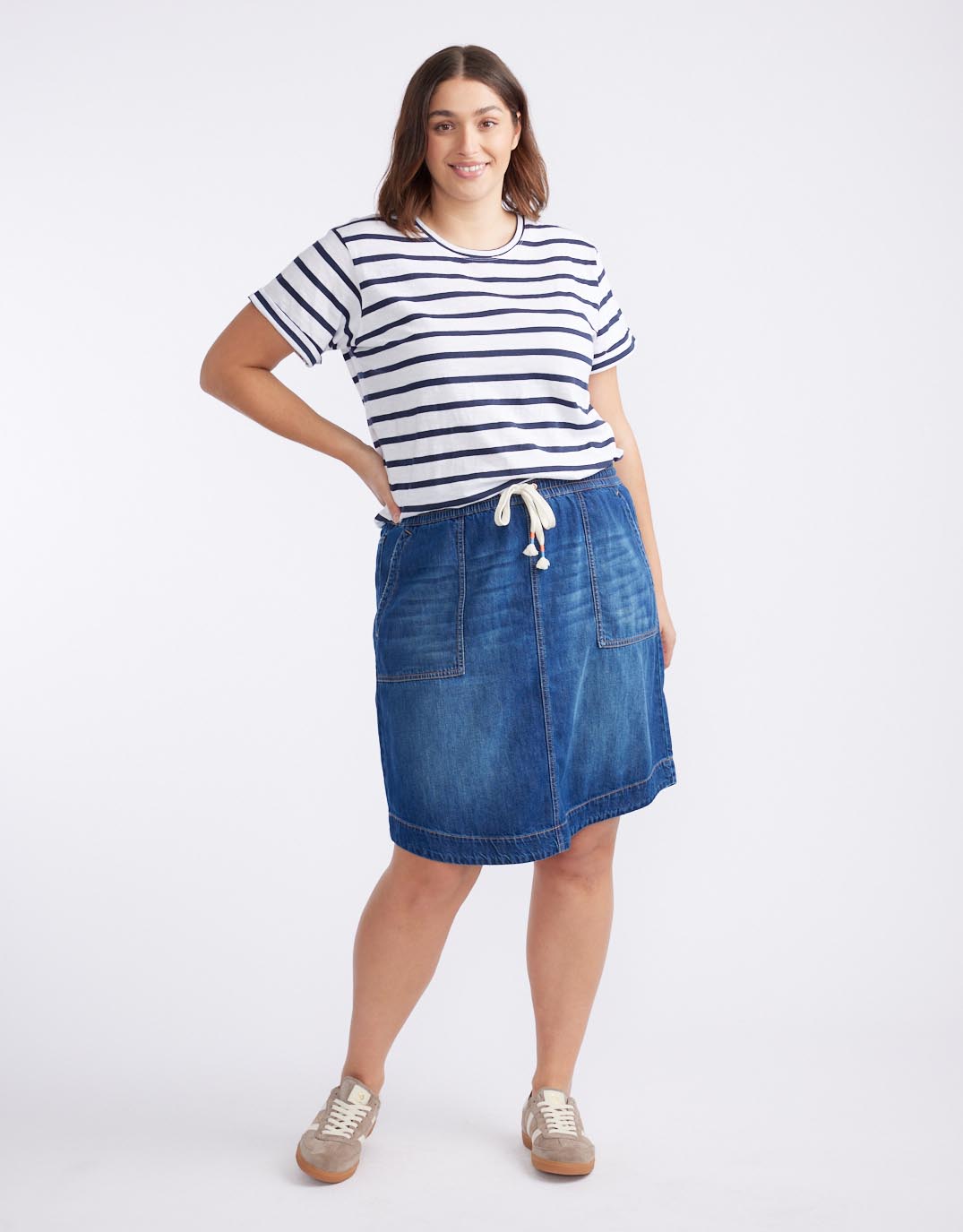 Coco Denim Skirt - Dark Wash