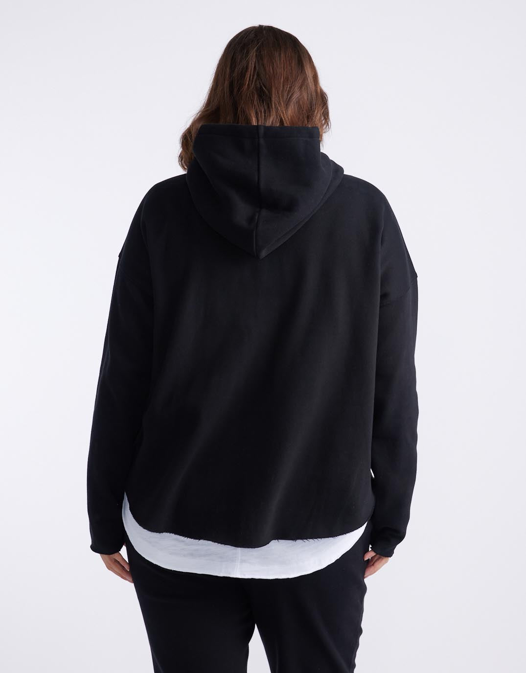 Monogram Fleece Hoodie - Black