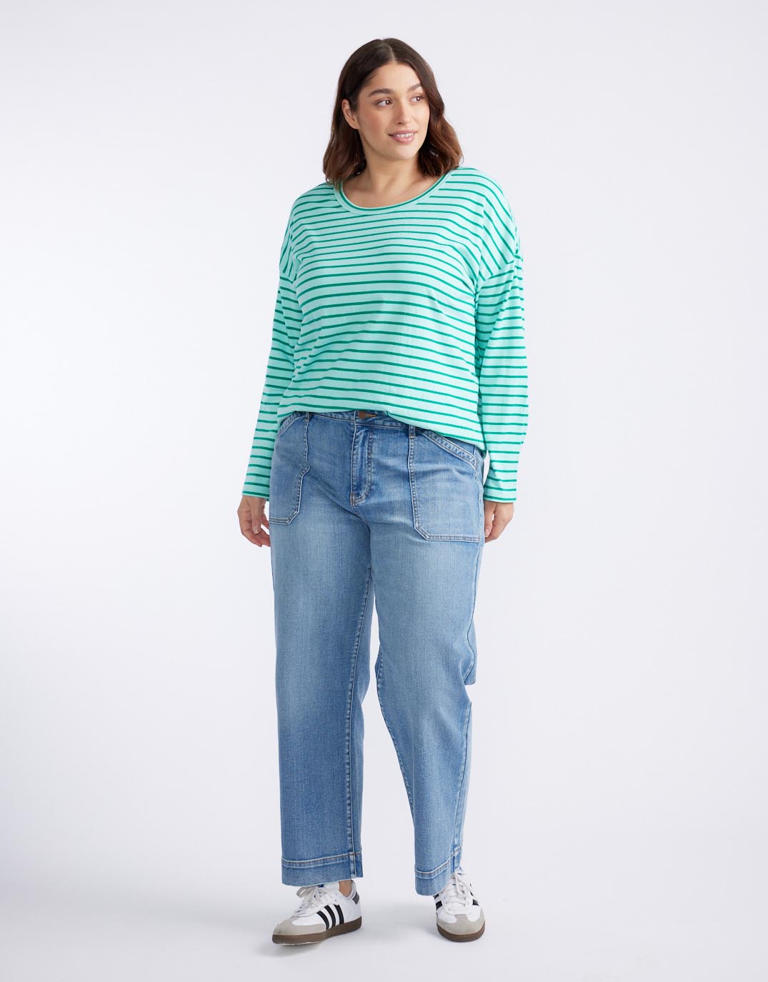 Relaxed Long Sleeve T-Shirt - Mint/Green