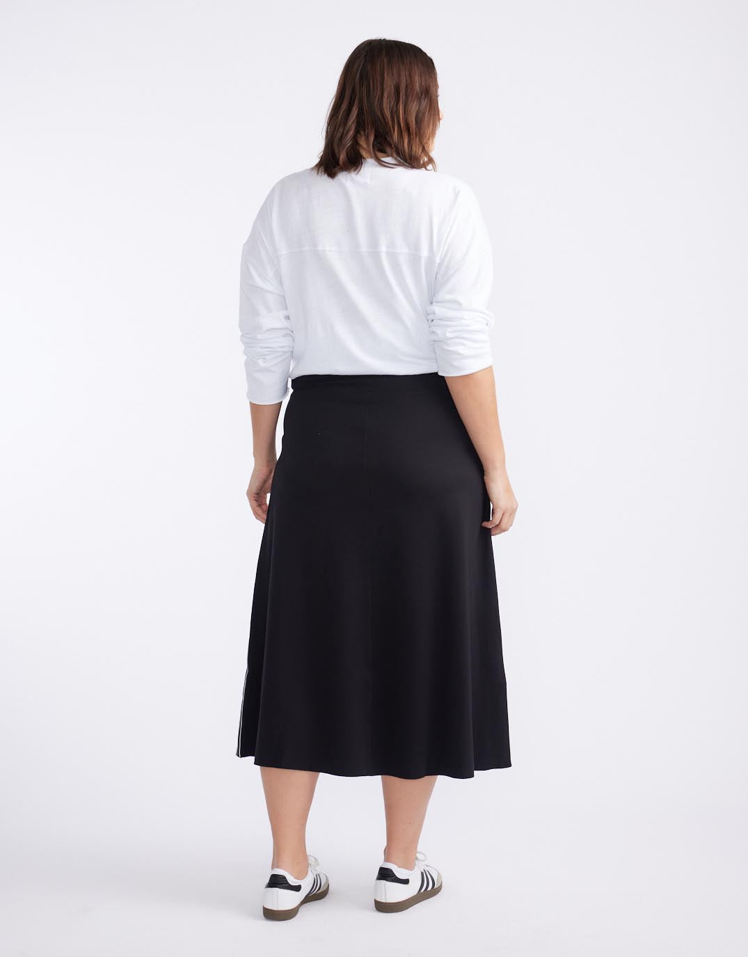 Timeless Ponte Midi Skirt - French Tape