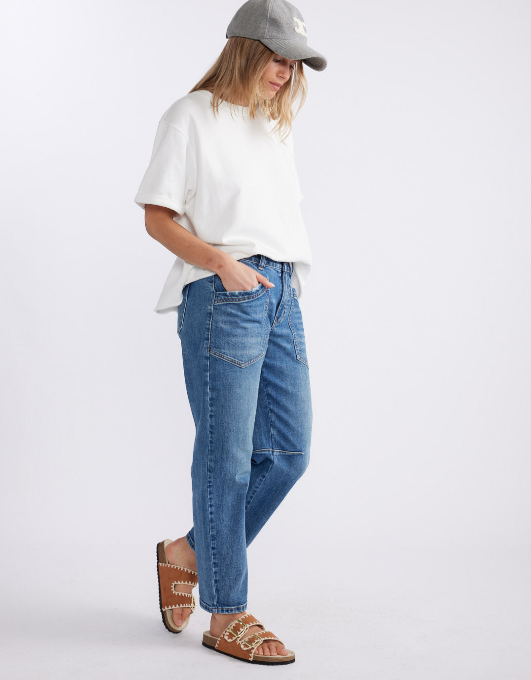 Raw Edge Tee - White