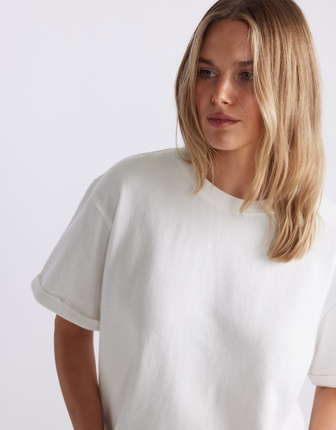 Raw Edge Tee - White