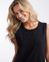 white-co-scoop-hem-tank-black-womens-clothing