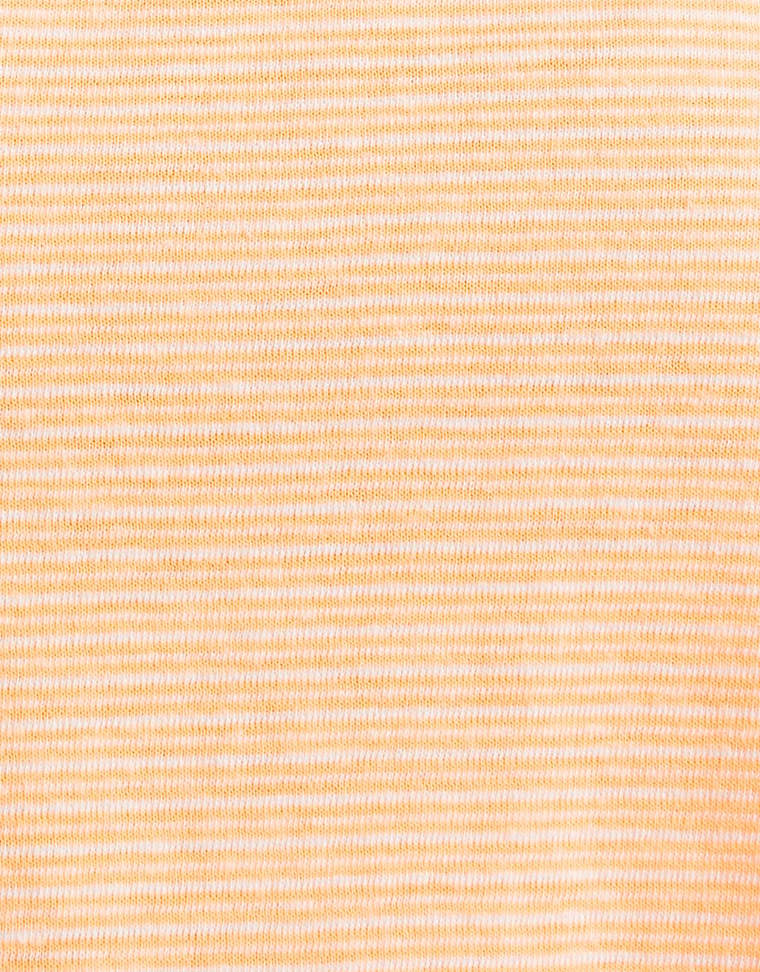 Sorbet Stripe Cali Tank - Neon Orange