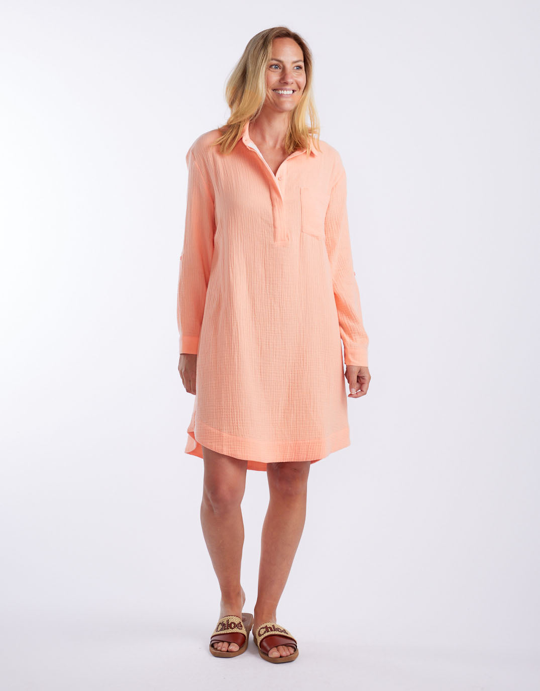 white-co-st-barts-dress-sorbet-orange-ice-pink-womens-clothing