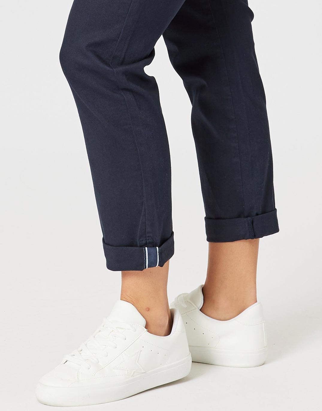 Isabella Cotton Pant - Navy