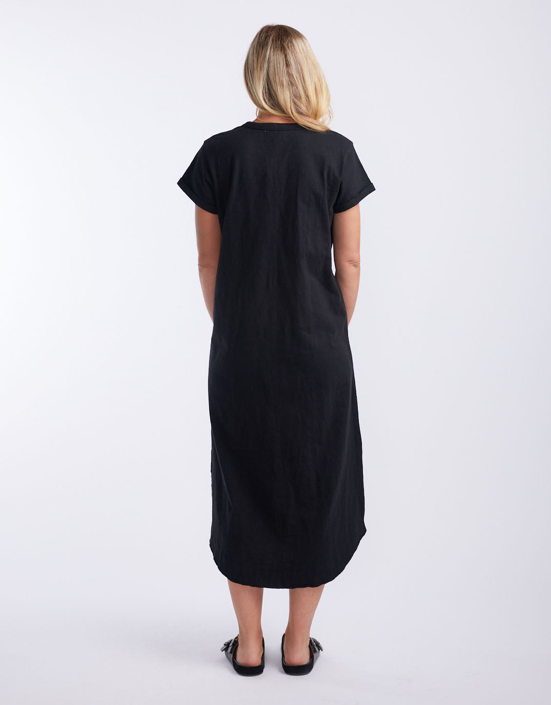 white-co-turn-back-tee-midi-dress-black-womens-clothing