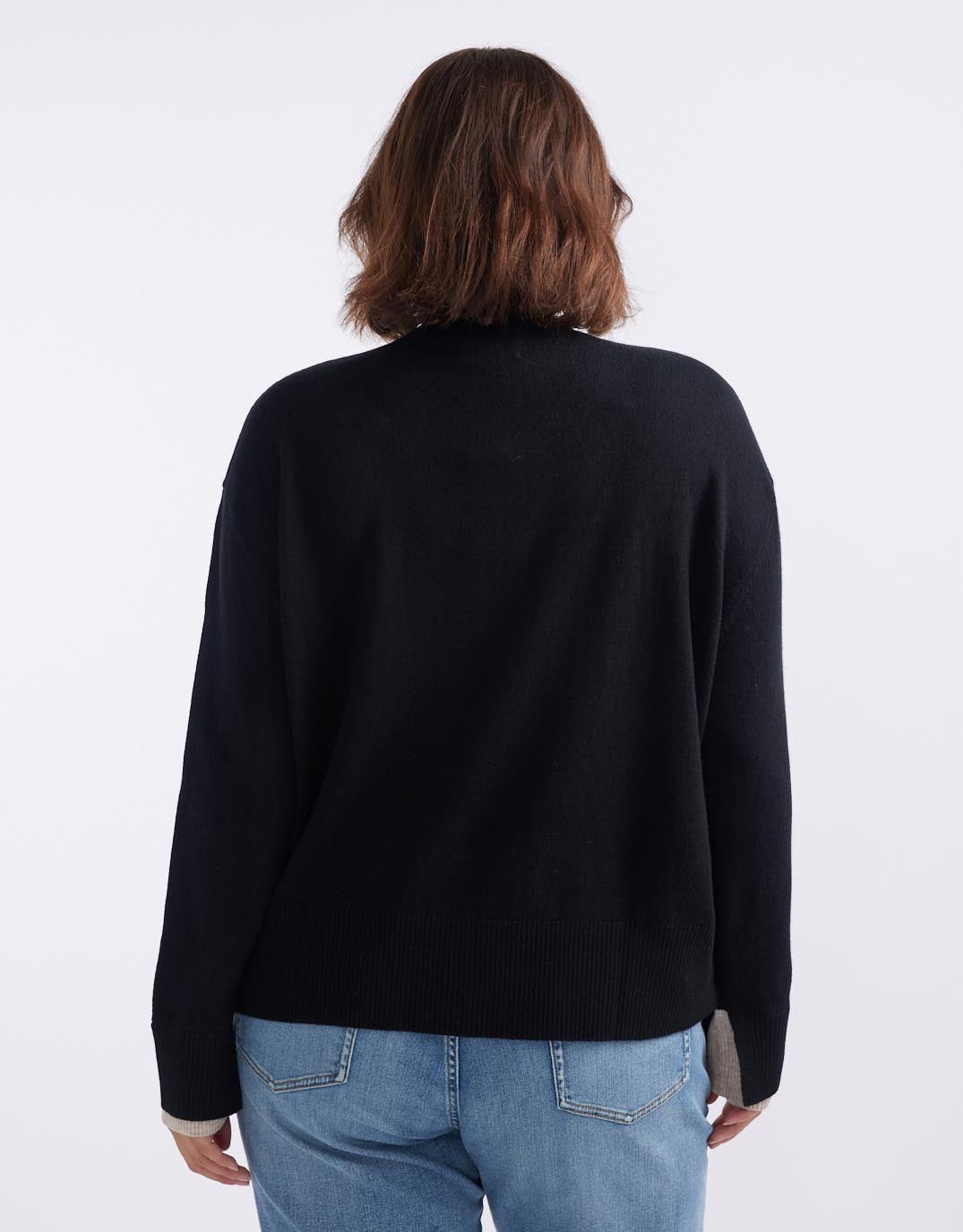 white-co-upstate-double-cuff-knit-jumper-black-oat-womens-clothing