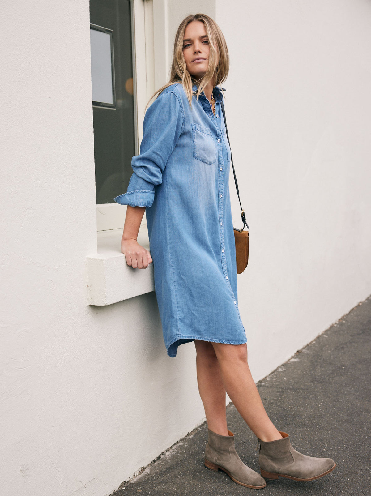 Cleo Vintage Dress - Denim
