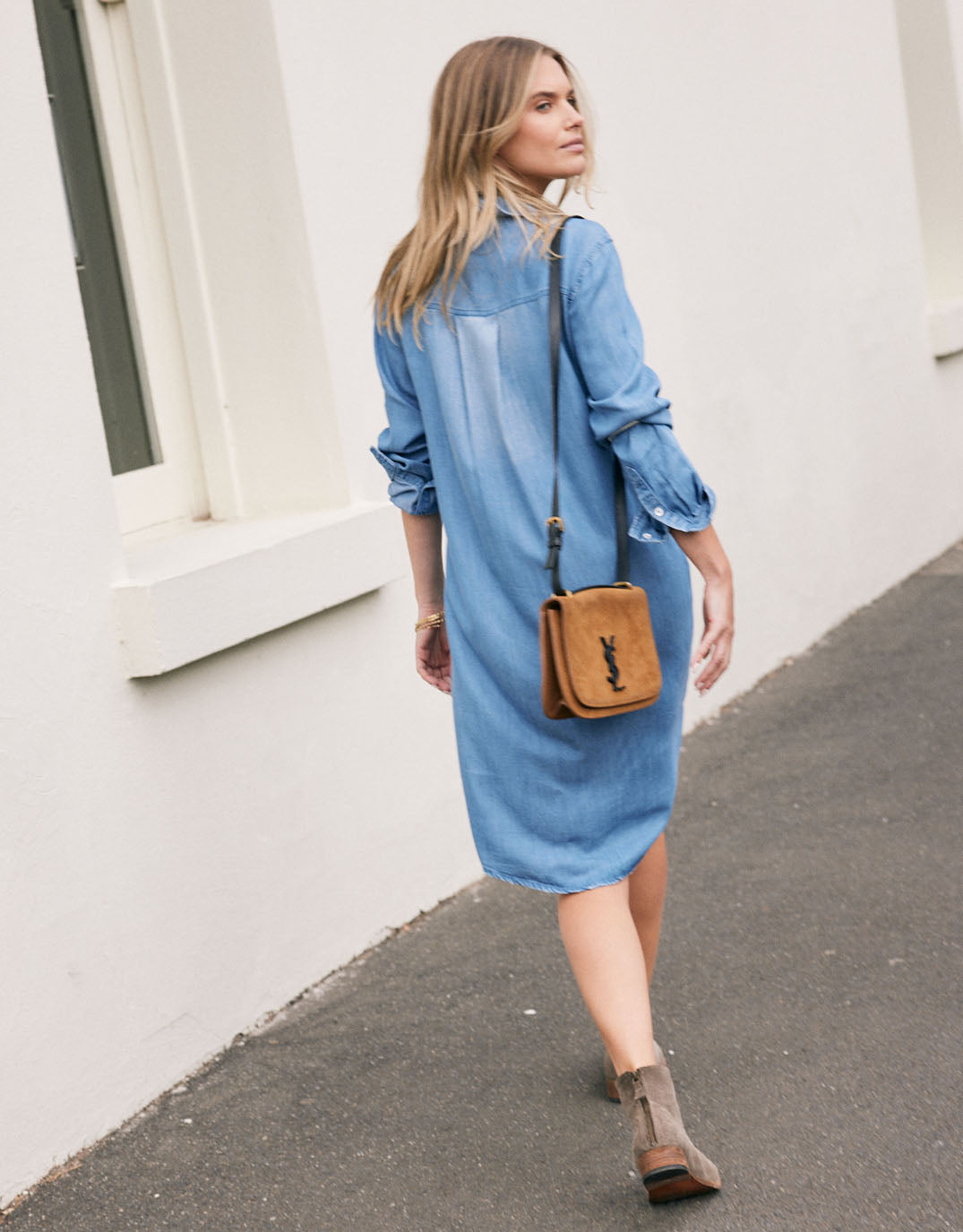 Cleo Vintage Dress - Denim