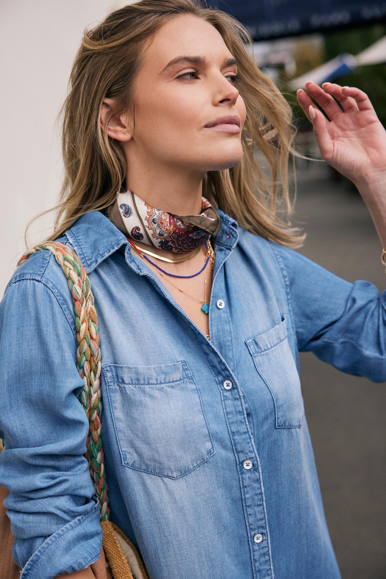 Cleo Vintage Dress - Denim