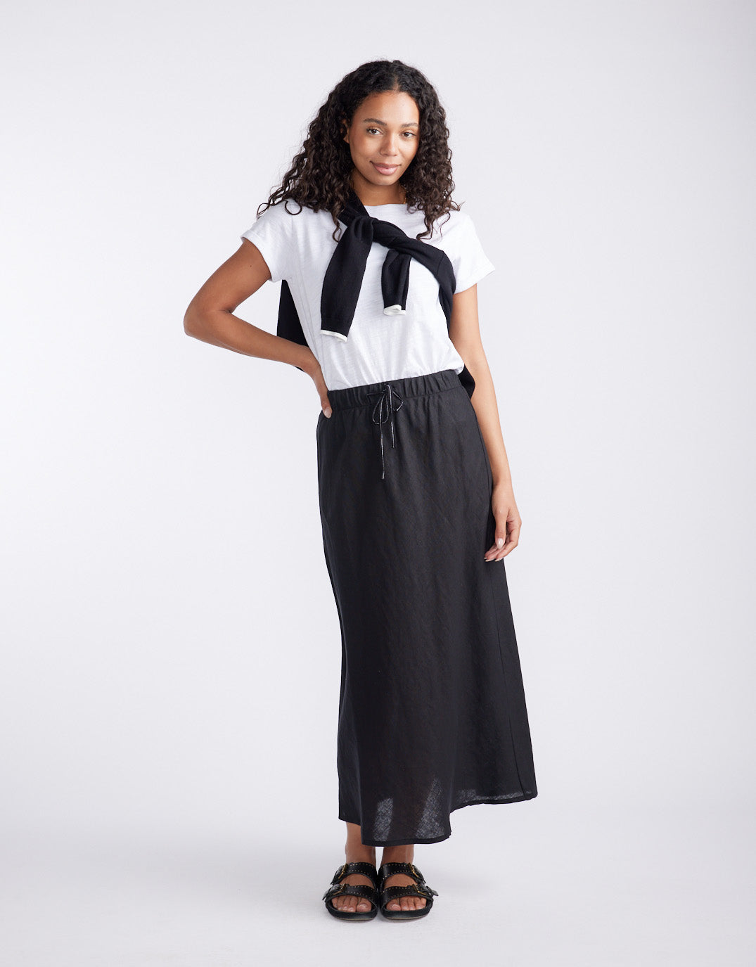 white-co_linen-slip-skirt-black-womens-clothing