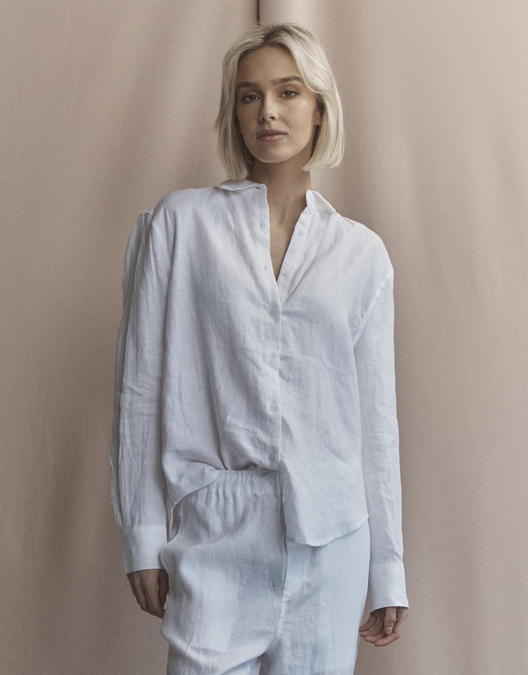 Katie Linen Shirt - White