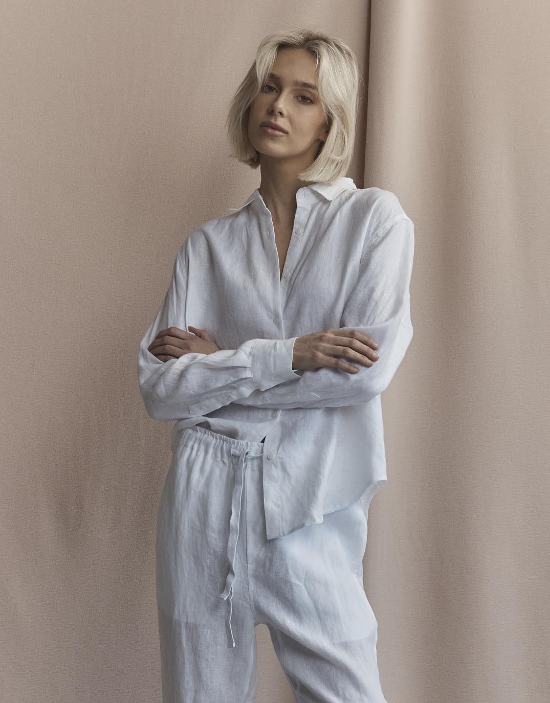 Katie Linen Shirt - White