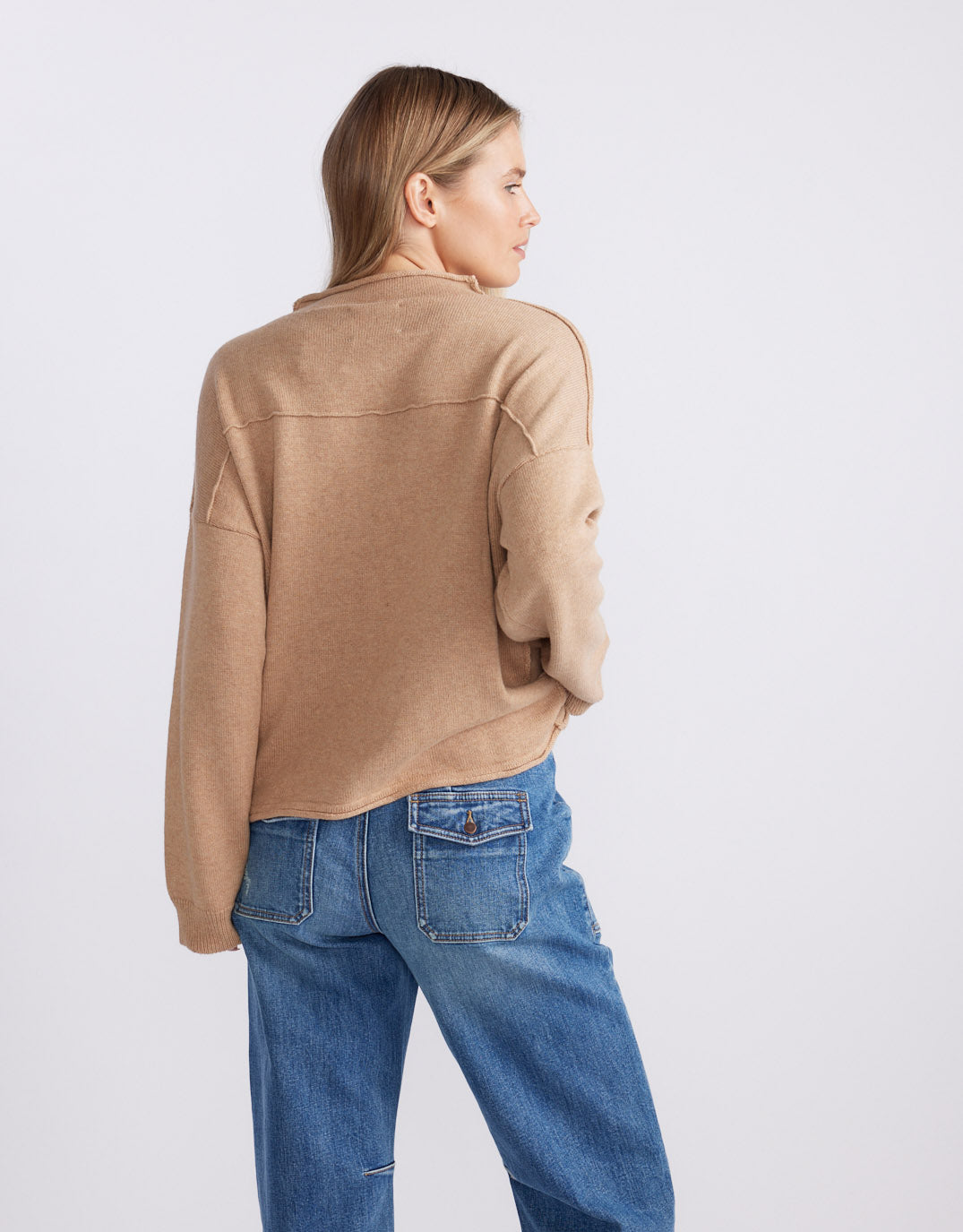 Biarritz Raw Edge Knit - Mocha
