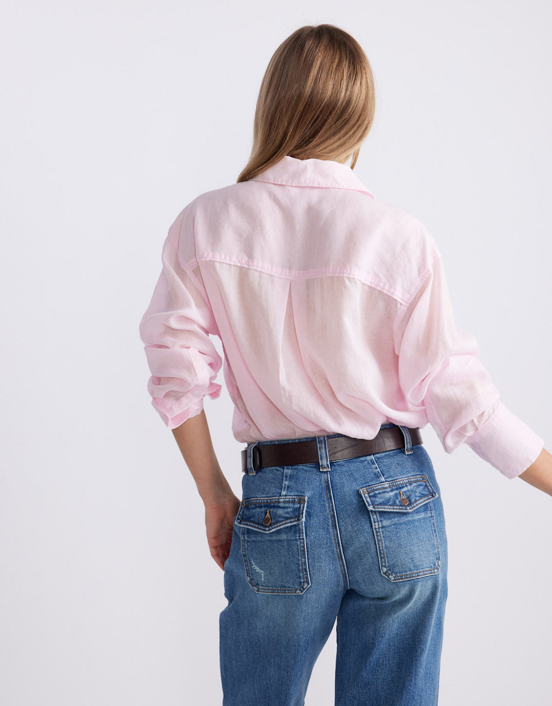 Chloe Panel Shirt - Pink