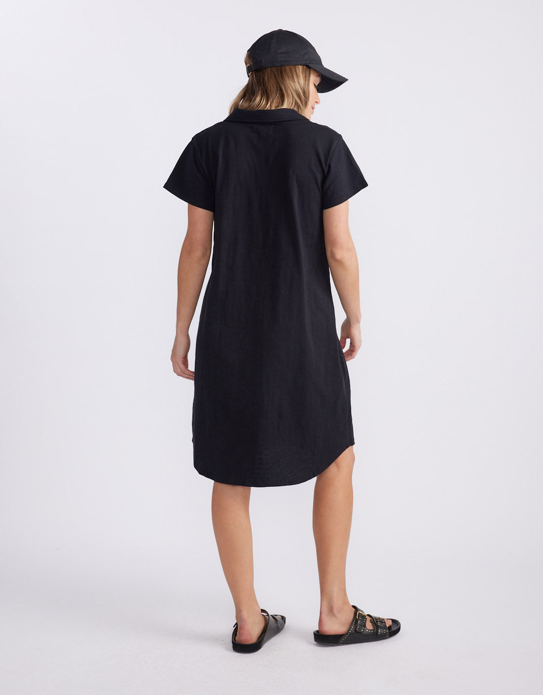 Olivia Polo Tee Dress - Black