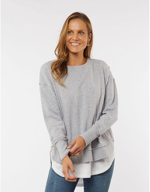 Foxwood - Delilah Crew - Grey Marle - White & Co Living Jumpers