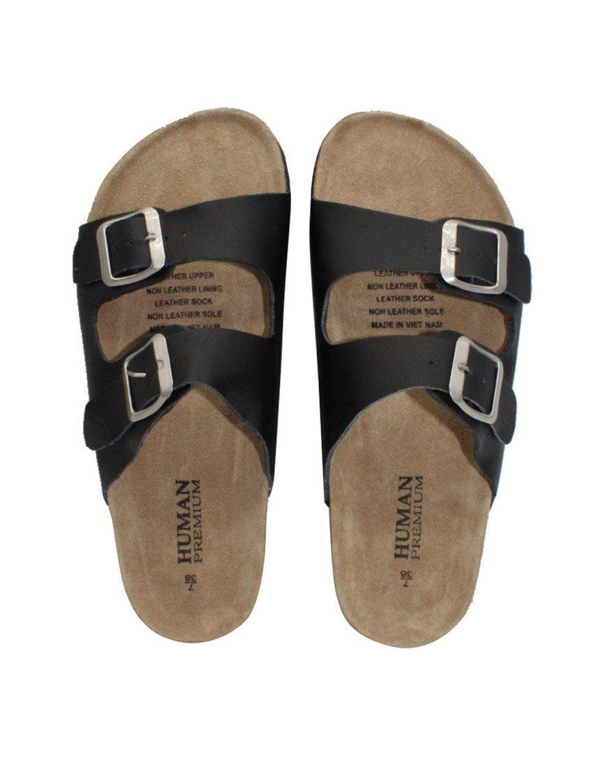 Human Shoes - Lynx Slide - Black - White & Co Living Shoes