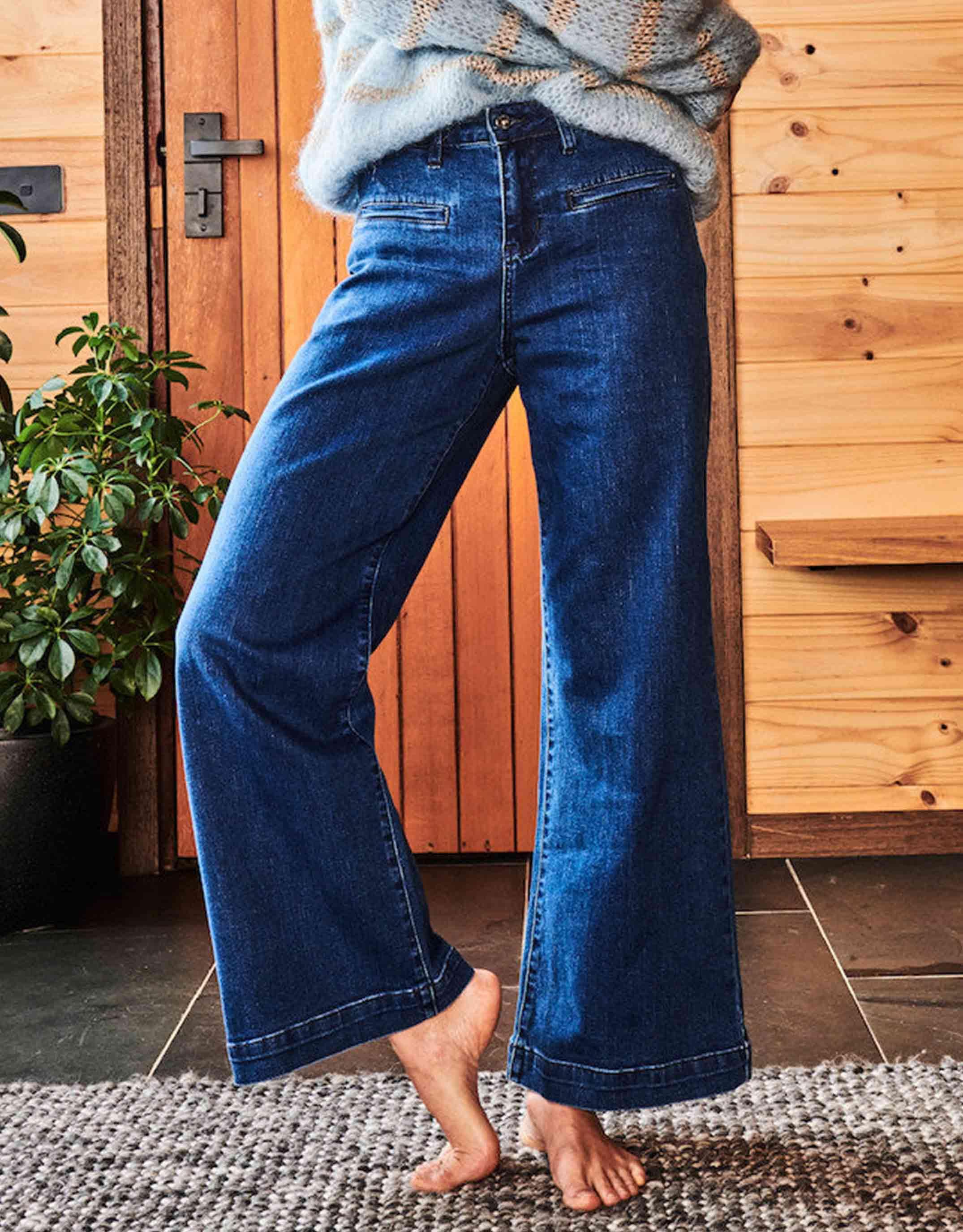 Kireina - Freya Jeans - Mid West Blue - White & Co Living Jeans