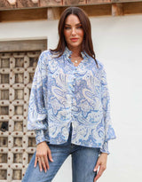 132-fashion-dana-shirred-cuff-button-blouse-blue-womens-clothing