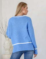 132-fashion-rylie-contrast-trim-slouch-knit-blue-winter-white-womens-clothing