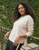 Saint Germain Scoop Hem Knit - Oat