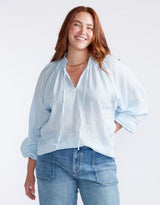Isabelle Blouse - Ice Blue