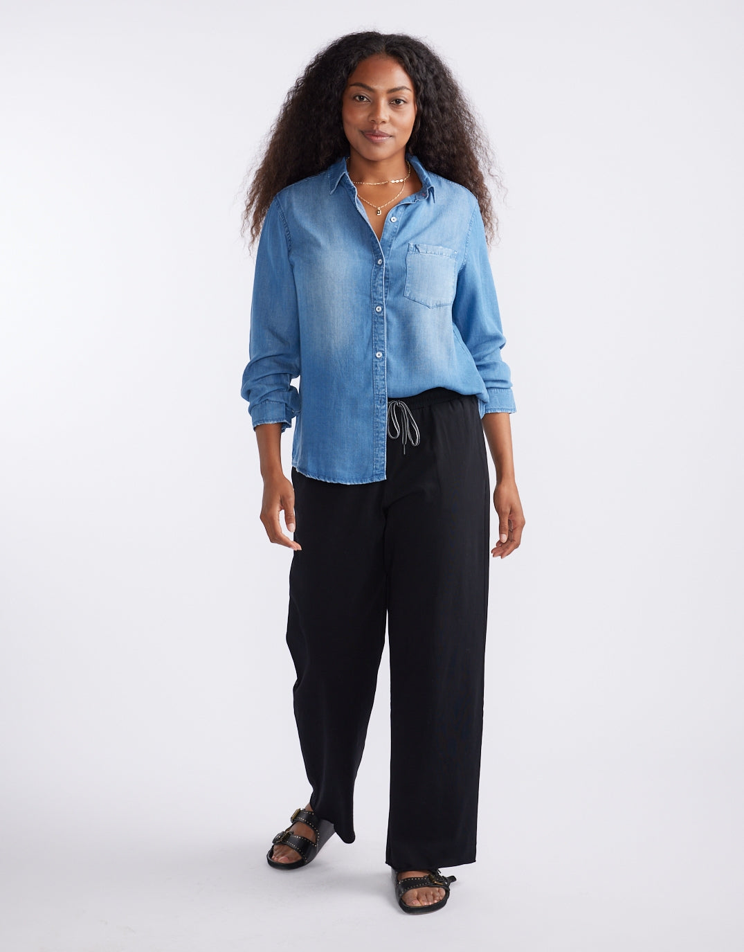 Ava Vintage Shirt - Denim