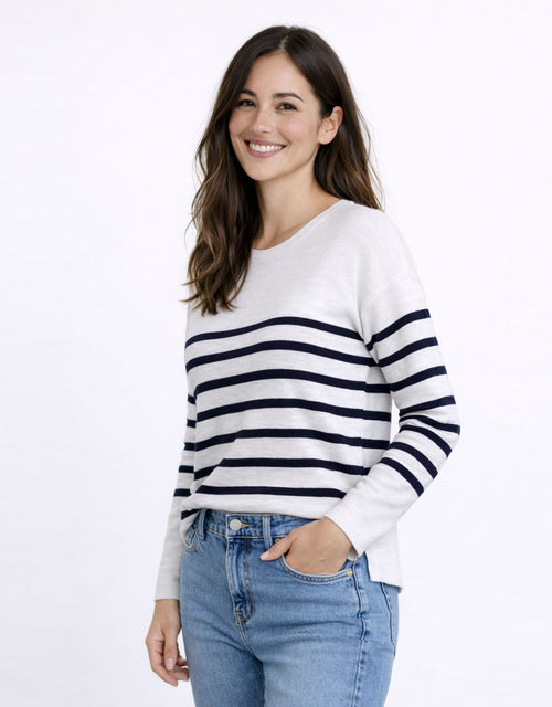 Bobbie Top - White/Navy