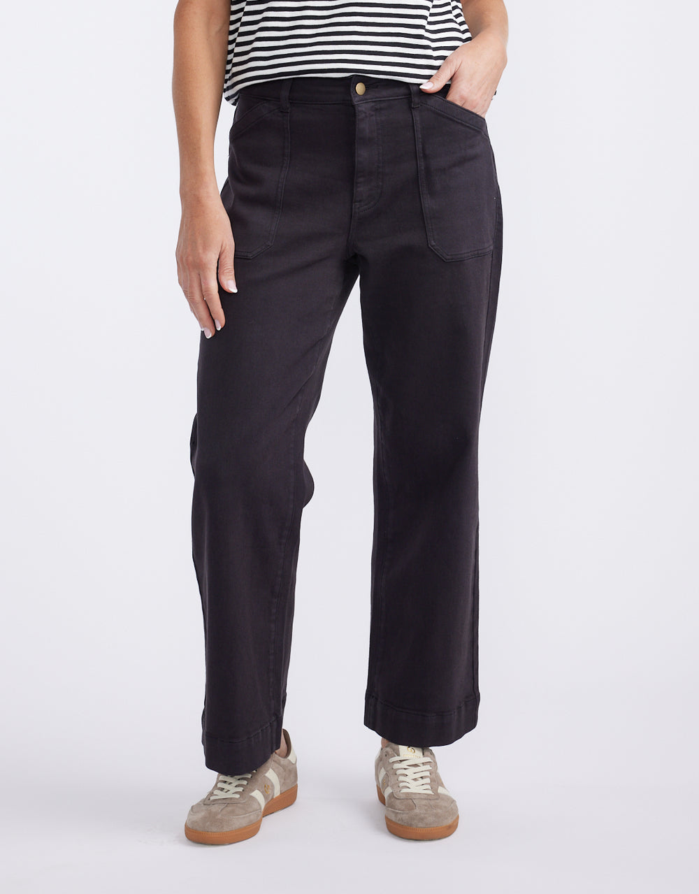 Catalina Wide Leg Jeans - Black