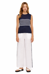 Monaco Spring Tank - Navy/White