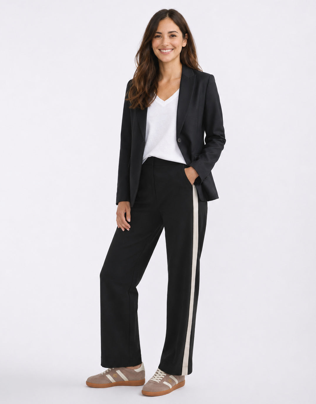 Classic Wool Blazer - Black
