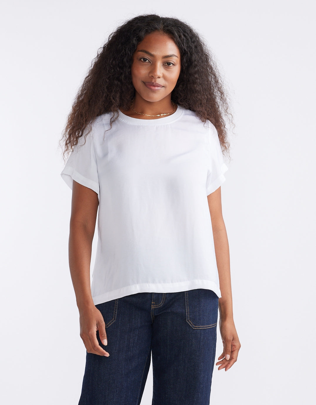 Drape Tee - White