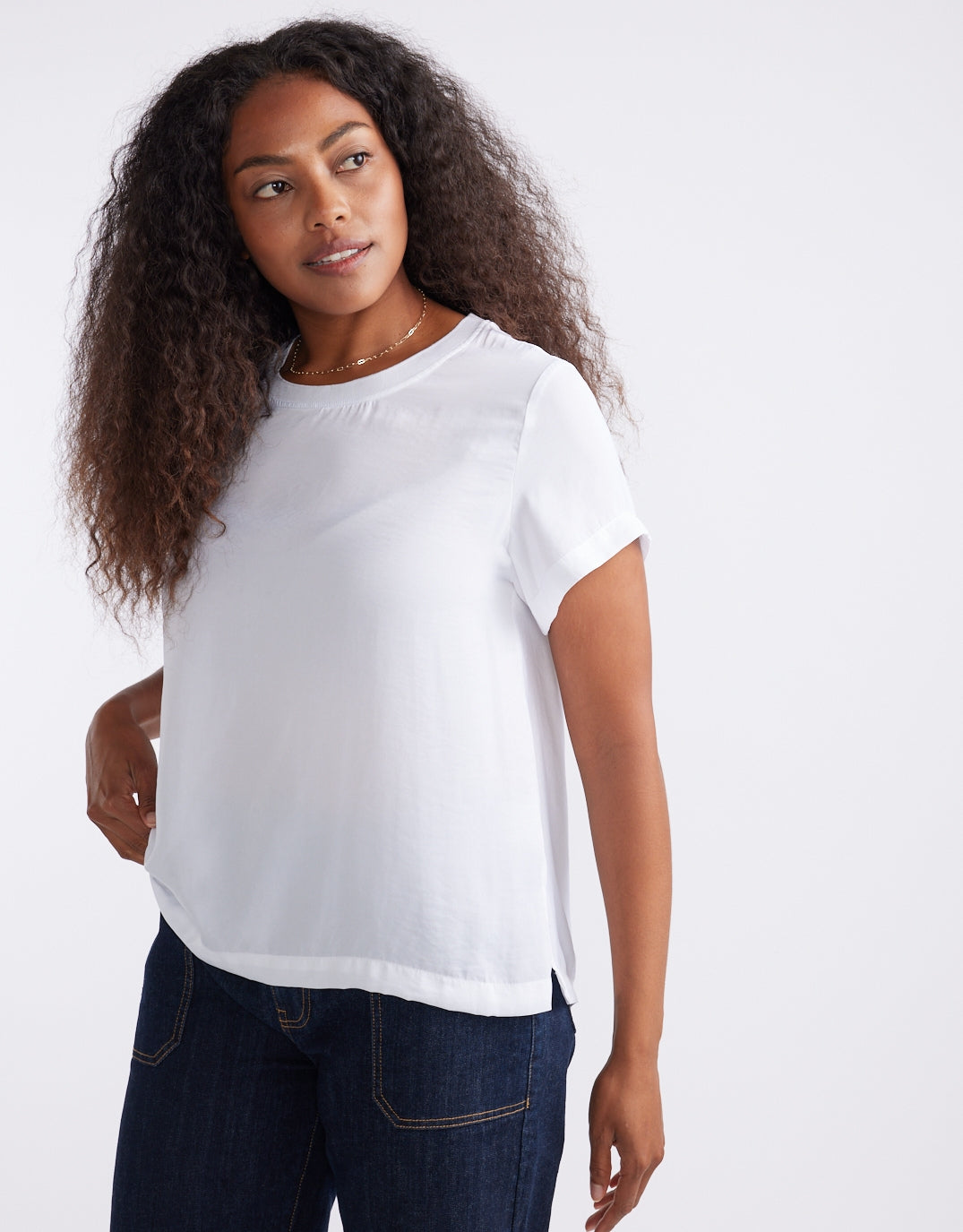 Drape Tee - White