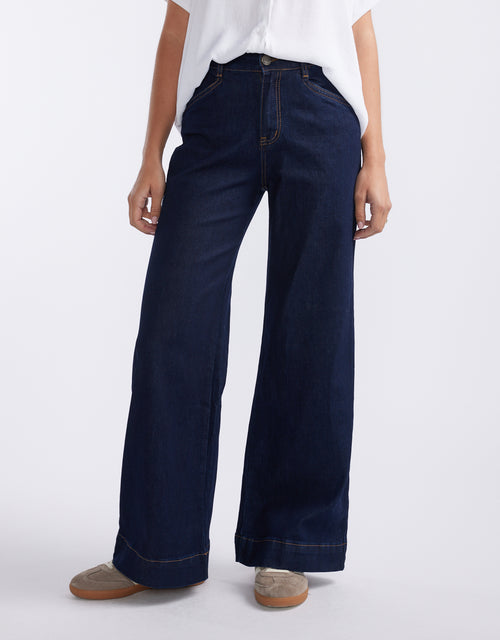 Ellery Stretch Straight Leg Jeans - Indigo Wash