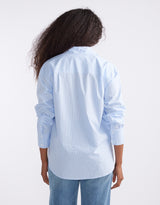 Hayley Classic Shirt - Blue Thin Stripe