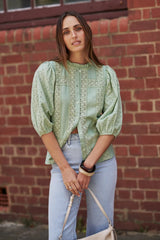 Isabella Shirt - Grape Green
